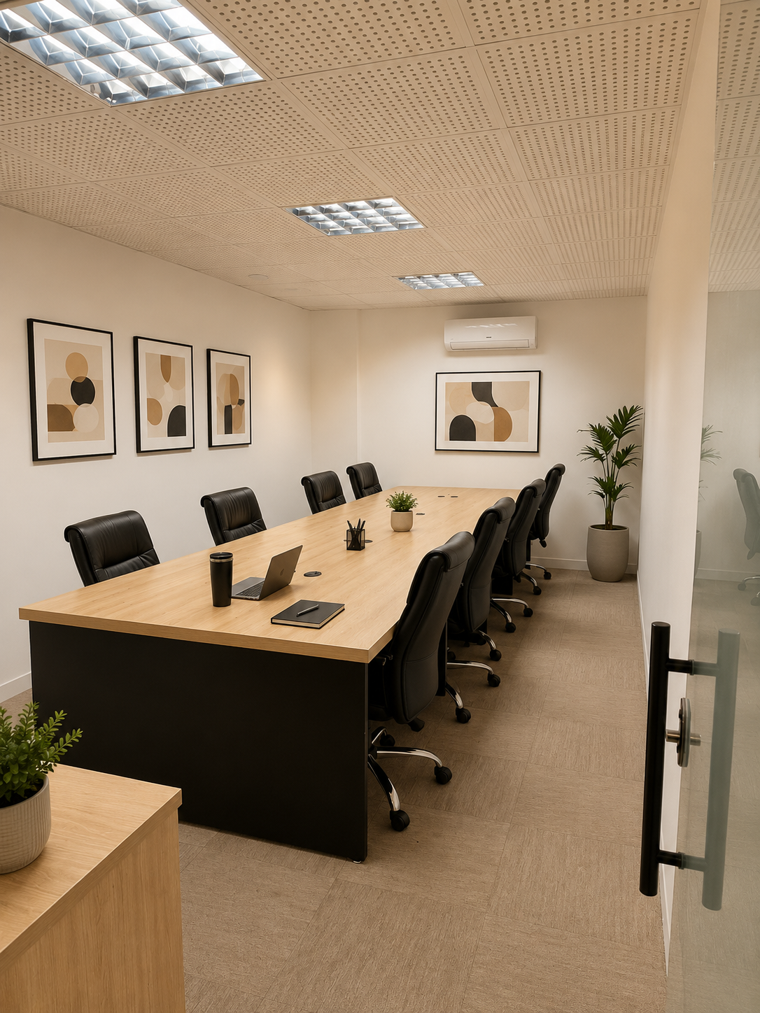 Sala privativa 23 com mesa para até 8 pessoas