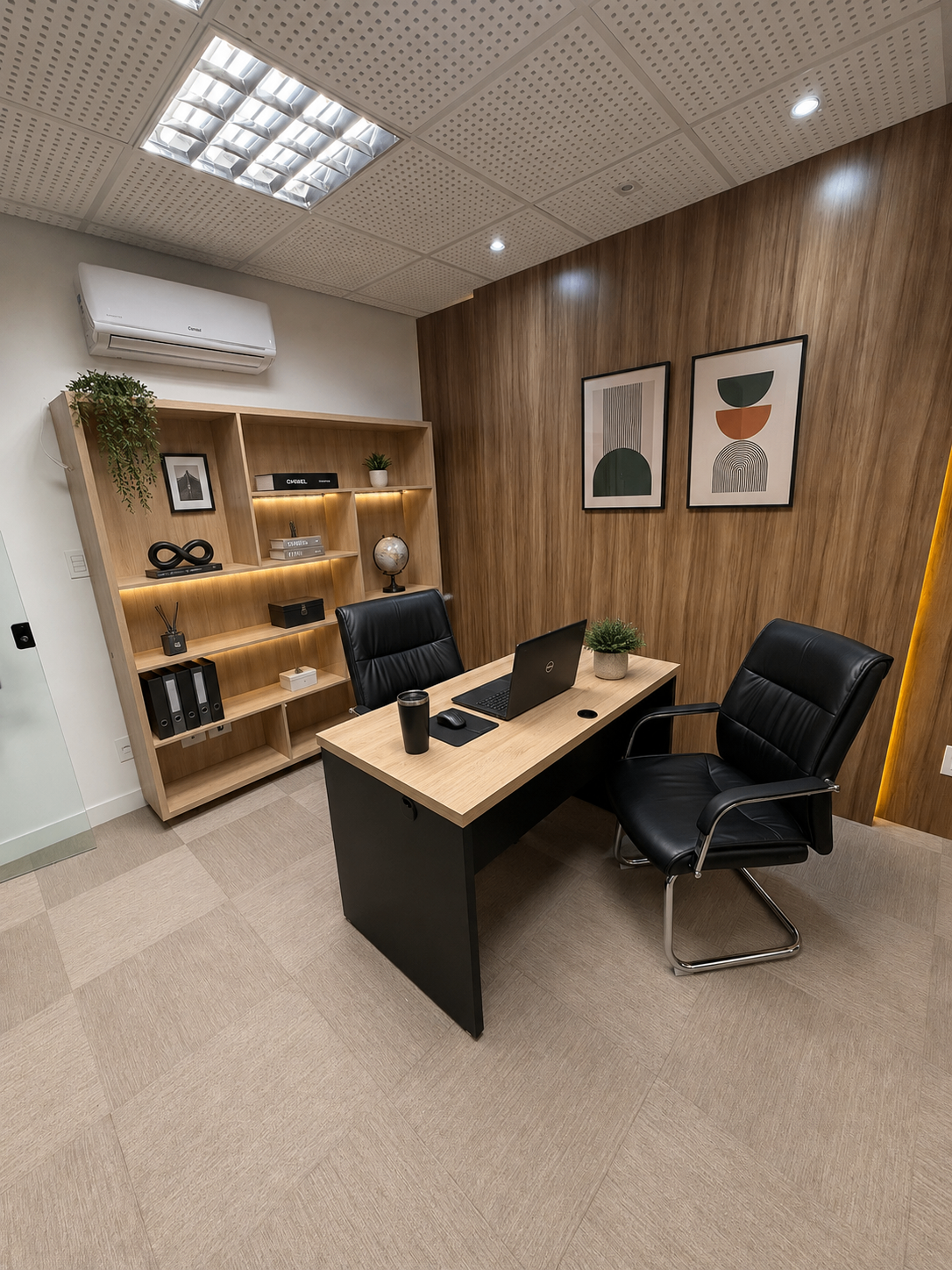 Sala privativa 20 mobiliada